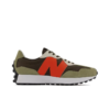 New Balance 327 True Olive Vibrant Orange Classic Kicks