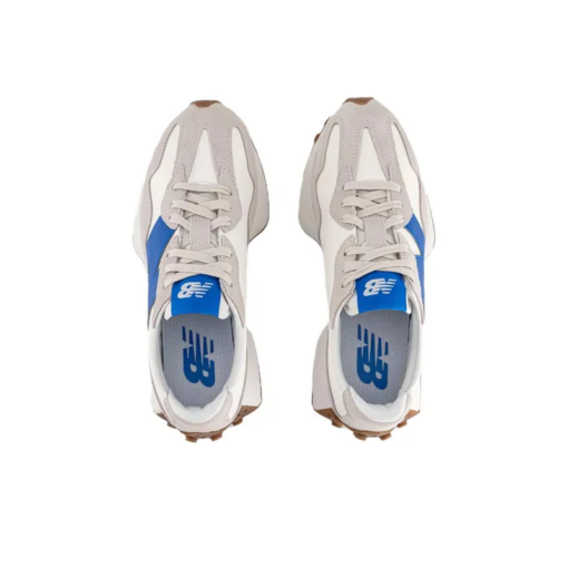 New Balance 327 White Blue Signature Footwear