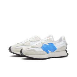 New Balance 327 White Bright Lapis Iconic Sneaker