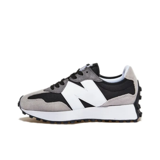 New Balance 327 Black White Grey Signature Footwear