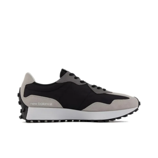 New Balance 327 Black White Grey Signature Footwear