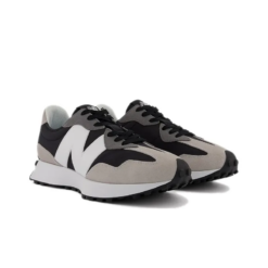 New Balance 327 Black White Grey Signature Footwear