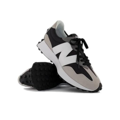 New Balance 327 Black White Grey Signature Footwear