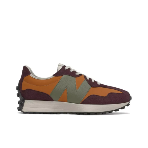 New Balance 327 Madras Orange Burgundy Signature Footwear