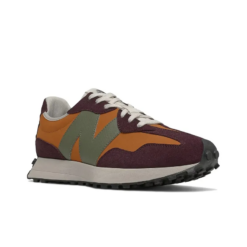 New Balance 327 Madras Orange Burgundy Signature Footwear