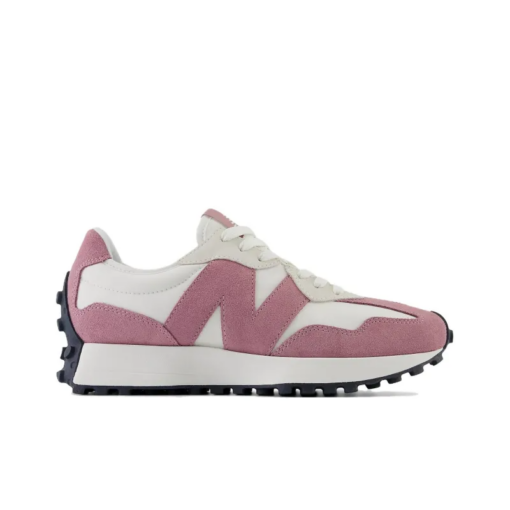 New Balance 327 Pink White Suede Signature Footwear