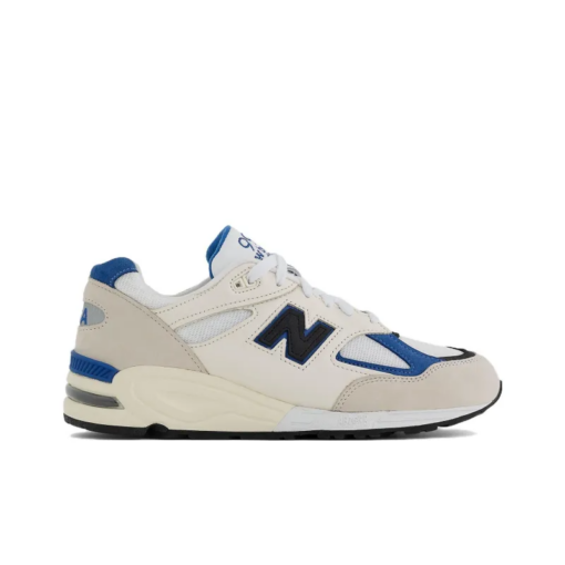 New Balance 990v2 Miusa White Blue Unfading Sneaker