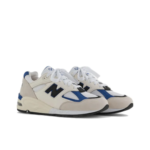 New Balance 990v2 Miusa White Blue Unfading Sneaker