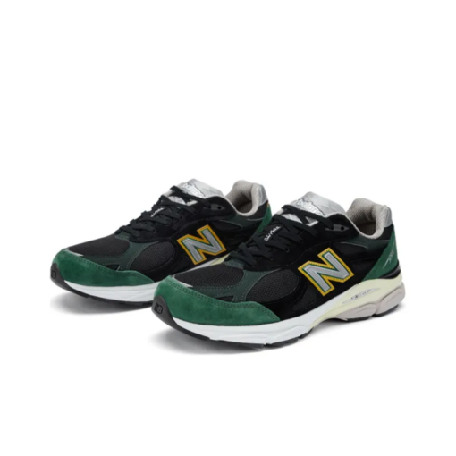 New Balance 990v3 MiUSA Black Green Yellow Signature Footwear