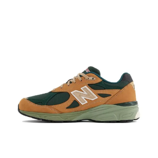 New Balance 990v3 Miusa Tan Green Iconic Sneaker