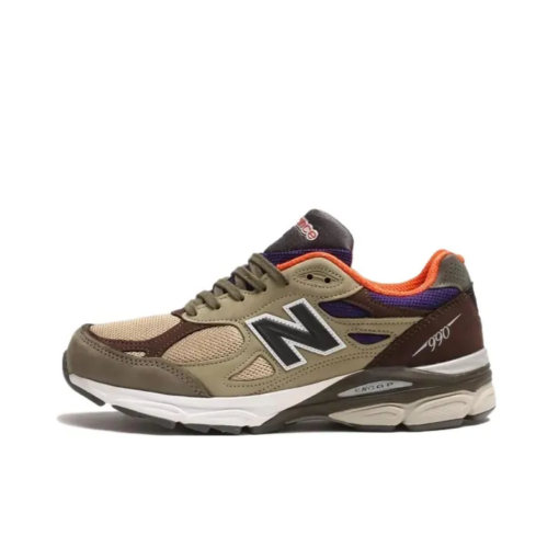 New Balance 990v3 Miusa Teddy Santis Khaki Orange Unfading Sneaker