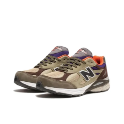 New Balance 990v3 Miusa Teddy Santis Khaki Orange Unfading Sneaker