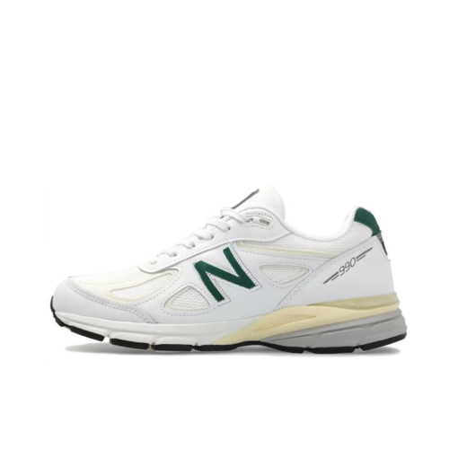 New Balance 990v4 Miusa White Green Everlasting Sneaker