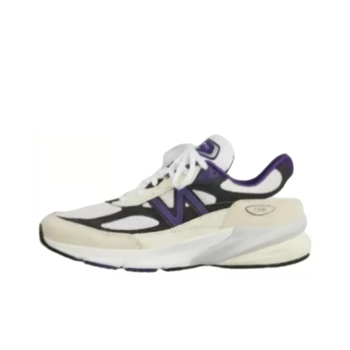 New Balance 990v6 Miusa Teddy Santis White Black Plum Unfading Sneaker