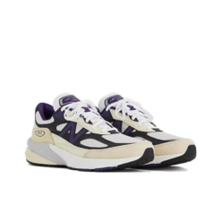 New Balance 990v6 Miusa Teddy Santis White Black Plum Unfading Sneaker