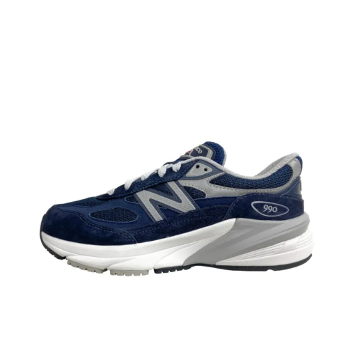 New Balance NB 990 V6 Running Shoes Unisex Low-Top Navy Blue Gray Iconic Sneaker