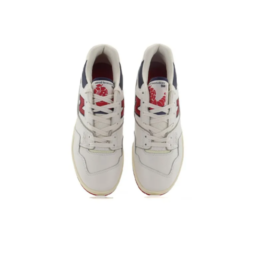 New Balance 550 Aime Leon Dore White Navy Red Unfading Sneaker