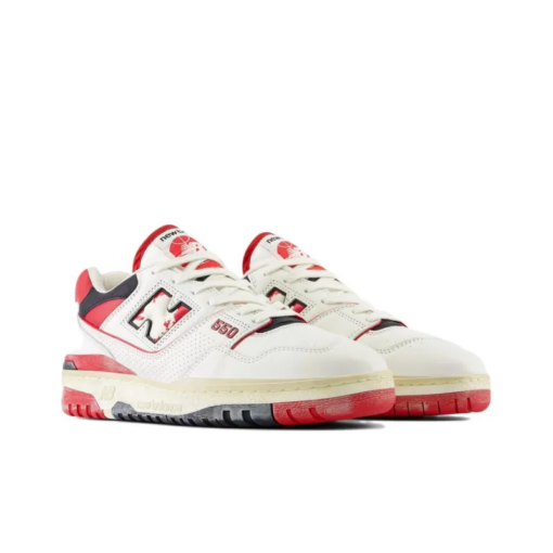 New Balance 550 Vintage Pack Team Red Signature Footwear