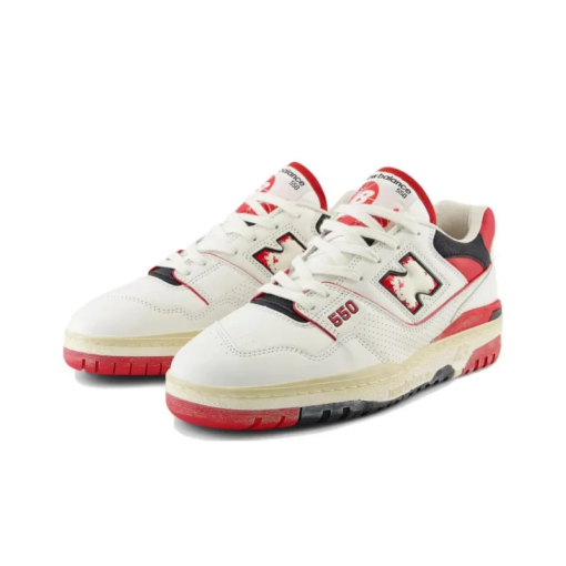 New Balance 550 Vintage Pack Team Red Signature Footwear