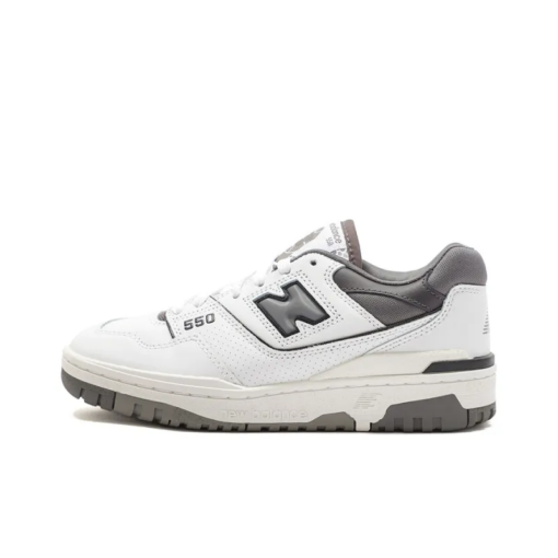 New Balance 550 White Grey Dark Grey Iconic Sneaker