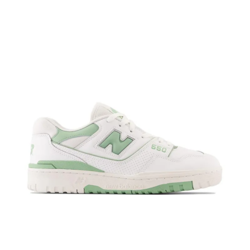 New Balance 550 White Mint Green Signature Footwear