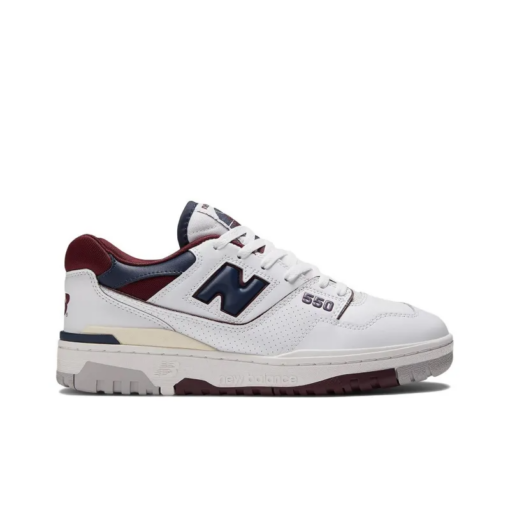 New Balance 550 White Navy Nb Burgundy Everlasting Sneaker