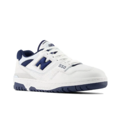 New Balance 550 White Nb Navy Signature Footwear