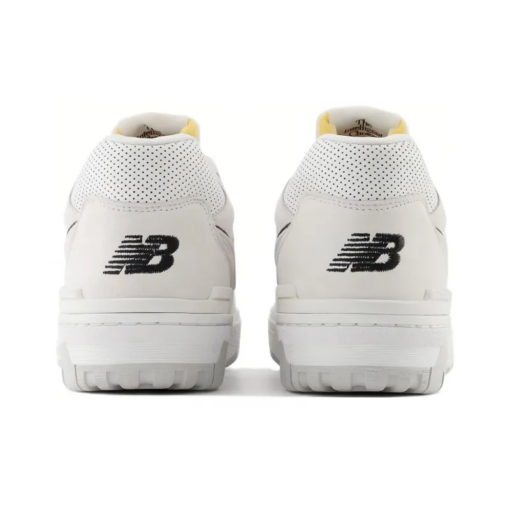 New Balance 550 White Perforated Leather Black Classic Kicks