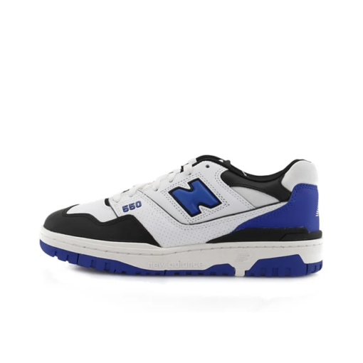 New Balance 550 White Royal Black Signature Footwear