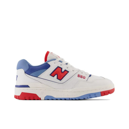 New Balance 550 White True Red Atlantic Blue Signature Footwear