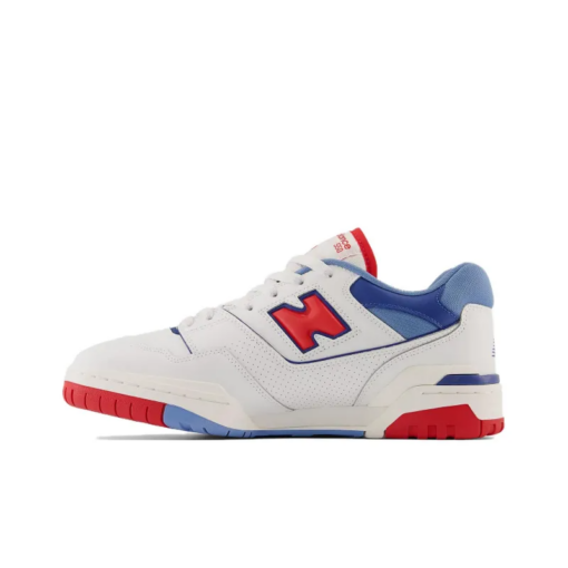 New Balance 550 White True Red Atlantic Blue Signature Footwear