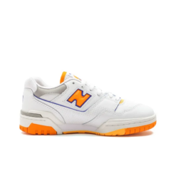 New Balance 550 White Vibrant Orange Iconic Sneaker