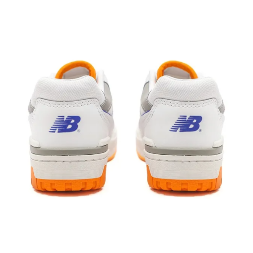 New Balance 550 White Vibrant Orange Iconic Sneaker