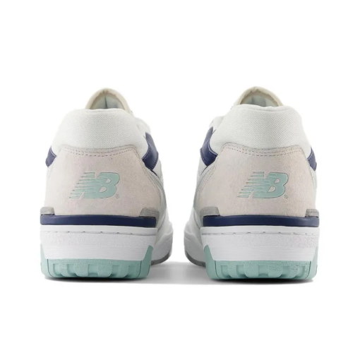 New Balance 550 White Winter Fog Navy Signature Footwear